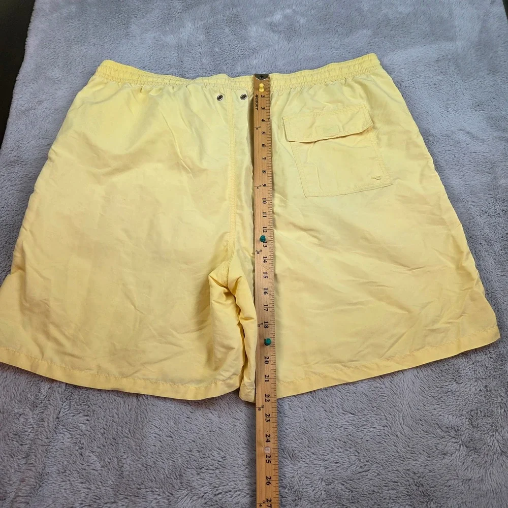 Polo Ralph Lauren Swim Trunks Mens 3XLT Mesh Lined Pony Logo Pockets Yellow Gold